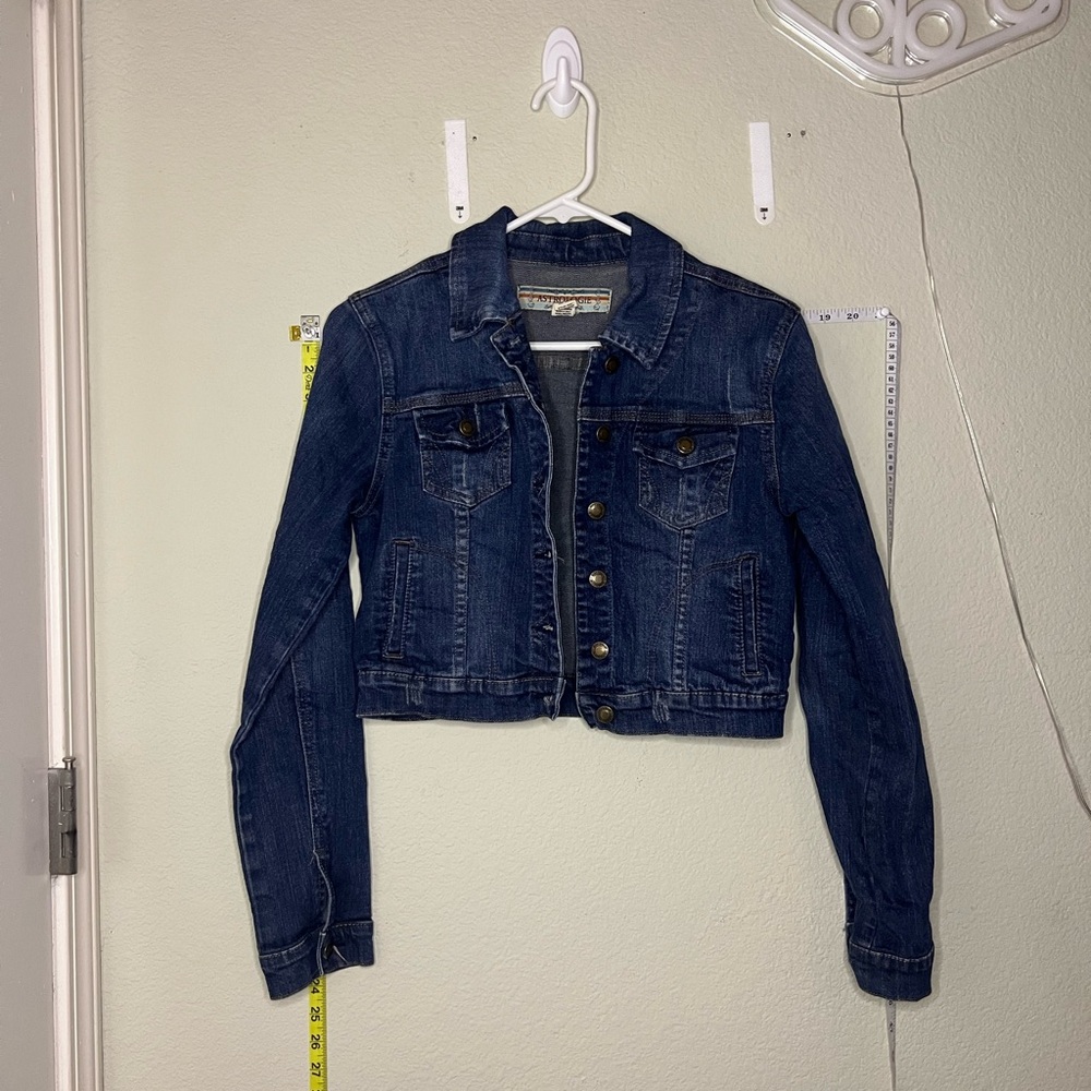Classic Blue Cropped Jean Jacket